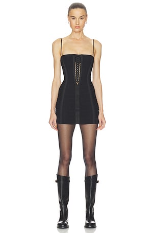 Layered Lace Up Corset Dress HAELO