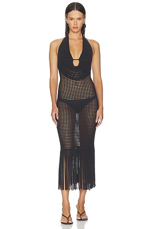 Double Two-toned Fringe Dress HAELO