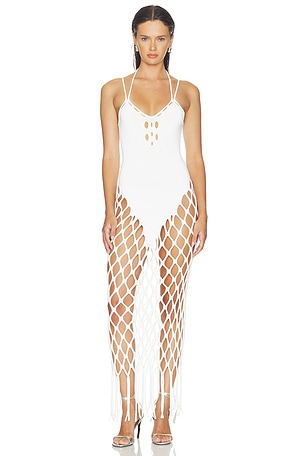 VESTIDO WING NET MAXIDRESS HAELO