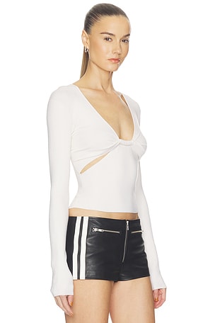 HAELO PULL TWIST SWEATER en Blanc