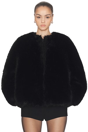 Long Hair Faux Fur Bomber HAELO