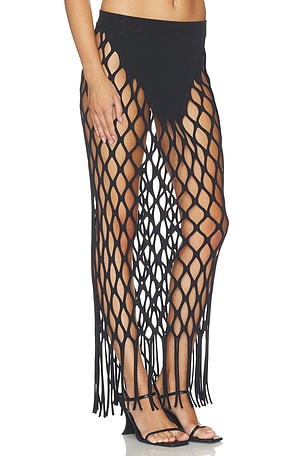 HAELO Wing Net Skirt in Black