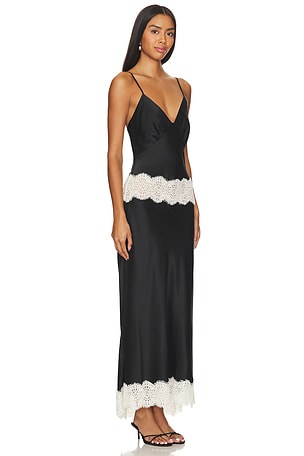 Hansen + Gretel Winslet Slip Dress in Black