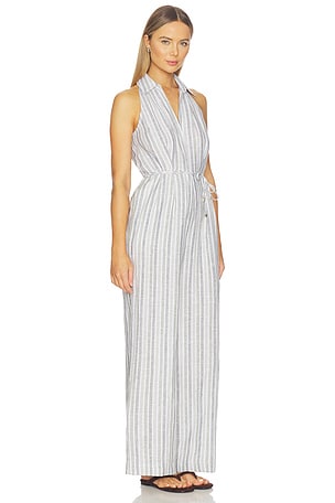 HEVRON Vivi Jumpsuit Yarn Dyed in Sage. Size 0. Also