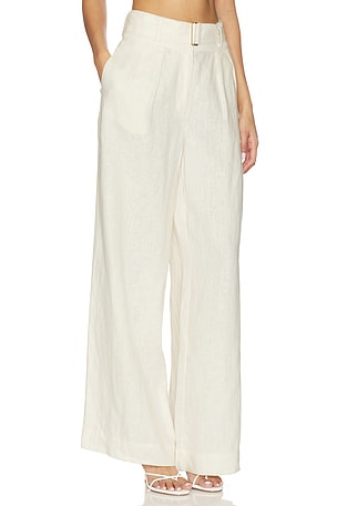 HEVRON Alina Pant in Ivory