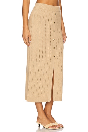 HEVRON Mia Skirt in Tan. Size XS. Also