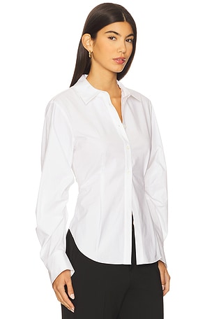 HEVRON Drexel Shirt in White