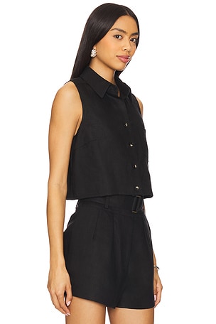 HEVRON Katja Top in Black. Size XL. Also