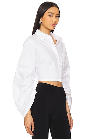 HEVRON Raquel Top in White
