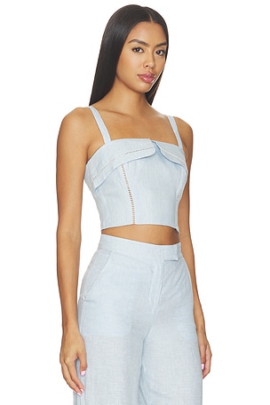 HEVRON Alba Top in Baby Blue
