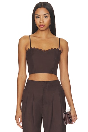 Bella Bustier Top HEVRON