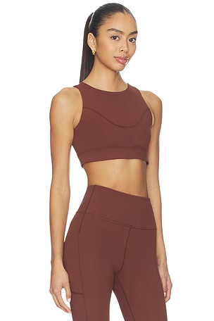 Halfdays Kara Sports Bra in Brown