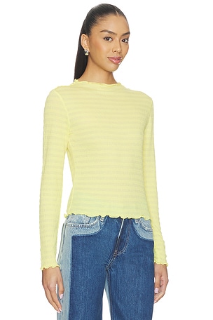 Halfdays Ynes Long Sleeve Top in Yellow