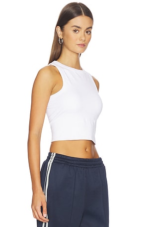 Halfdays Sunn Seamless Racerback Top in White