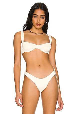 Ribbed Band Vintage Bikini Top HAIGHT.