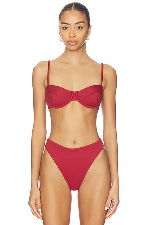 Ribbed Lycra Vintage Bikini Top HAIGHT.