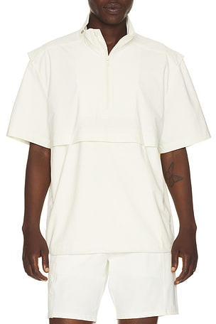 HEAD Golf Signature Short Sleeve Anorak in Cream