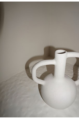 HueGah Home VASE BLANC BLANCHE VASE en Blanc