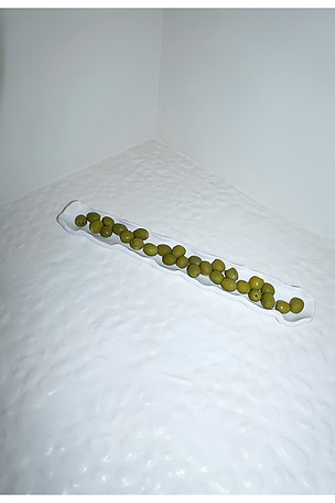 HueGah Home Graza Olive Tray in White