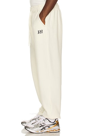 Huega House Icon Sweatpants in Cream. Size XL/1X. Also