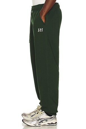 Huega House Icon Sweatpants in Green. Size XL/1X. Also