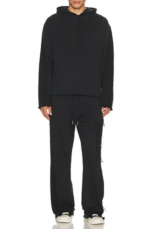 Honor The Gift Denim Hoodie in Black