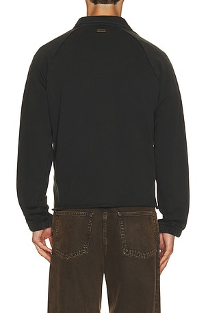 Honor The Gift Vintage Terry Quarter Zip in Black