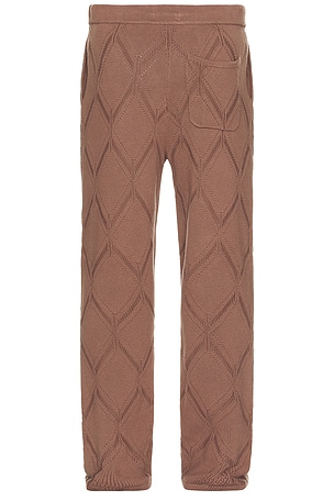 Honor The Gift Diamond Knit Pant in Brown