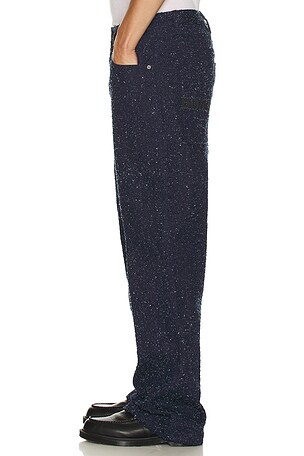 Honor The Gift Nep Yarn Wide Leg Pant in Navy