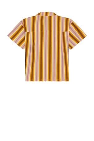 Honor The Gift Auto Shop Camp Shirt in Brown
