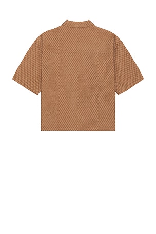 Honor The Gift Quarter Zip Polo in Brown