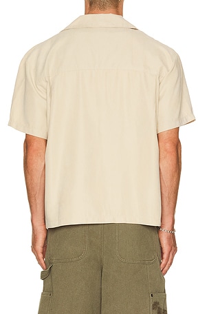 Honor The Gift Brushed Camp Shirt in Beige