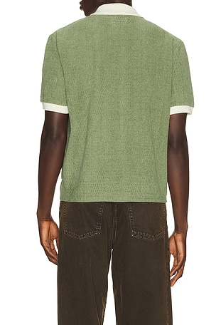 Honor The Gift Pique Colorblock Polo en Vert