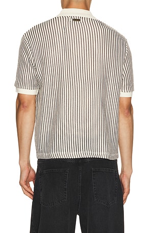 Honor The Gift Striped Knit Polo in Multi