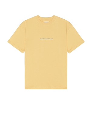 Honor The Gift Records Oval Logo Tee in Yellow