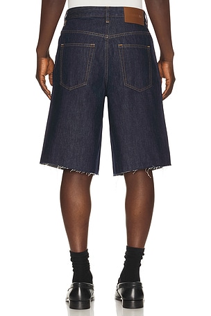 Helmut Lang Jean Short in Blue