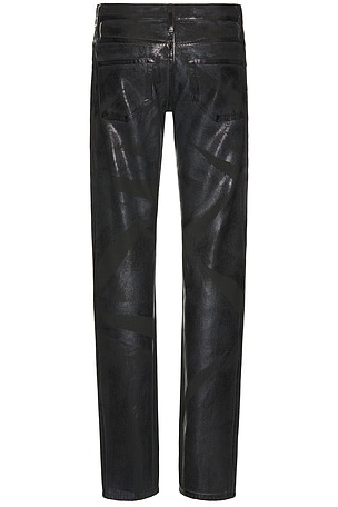 Helmut Lang Low Rise Straight Jean in Black