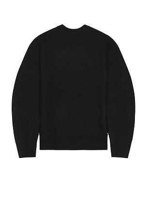 Helmut Lang Boiled Crew Sweater in Black