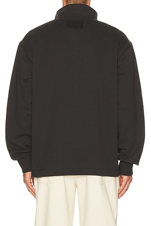 Helmut Lang Quarter Zip in Black