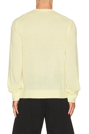 Helmut Lang Sheer Crewneck in Yellow