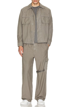 Helmut Lang Garment Dyed Utility Jacket in Grey. Size XL/1X. Also