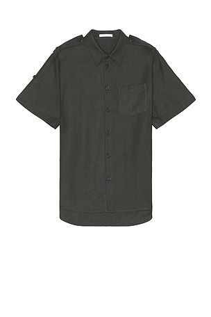 Epaulette Short Sleeve Shirt Helmut Lang