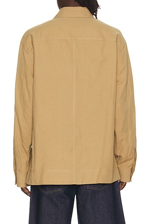Helmut Lang Sailor Overshirt in Tan
