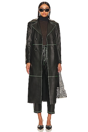 Midnight Trench Green With Chain BeltHardware LDN$899