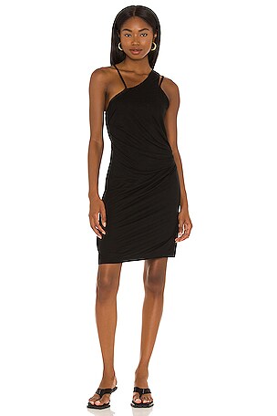 knee length dresses for ladies Vintage Scala Sequin with Beaded Embellishments Black Sleeveless Mini Dress  (Size 6) main image 1