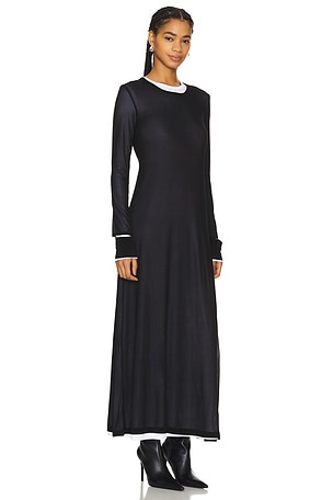 Helmut Lang Double Layer Dress in Black