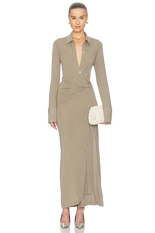Twisted Shirt Dress Helmut Lang