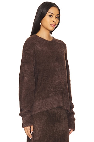 Helmut Lang Eyelash Apex Sweater in Chocolate