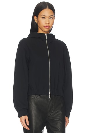 Helmut Lang Hooded Shell Jacket in Black. Size S. Also