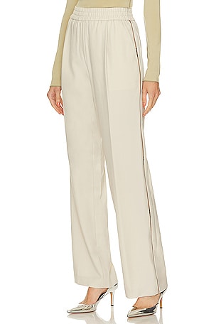 MILLY Gabardine Sequin Trackpant in Grey